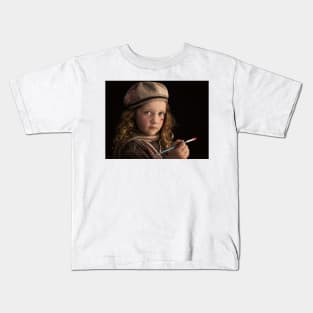 Can I finish my painting now? Kids T-Shirt